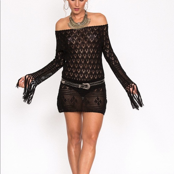 Spell and the gypsy Leila off the shoulder dress - Picture 3 of 6